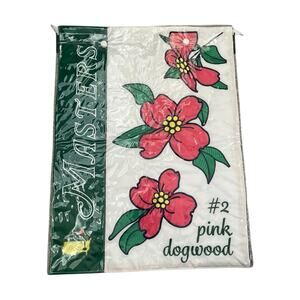 Masters Garden Flag Augusta National Golf PGA #2 Pink Dogwood 2 Sided
